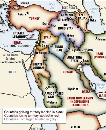 Plan original para el Oriente Medio